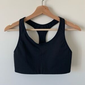 Old Navy Black Racerback Sports Bra Top Active Go-Dry